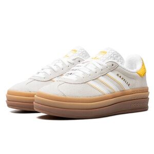 Adidas Gazelle Bold Women’s Sneakers - Ivory & Yellow